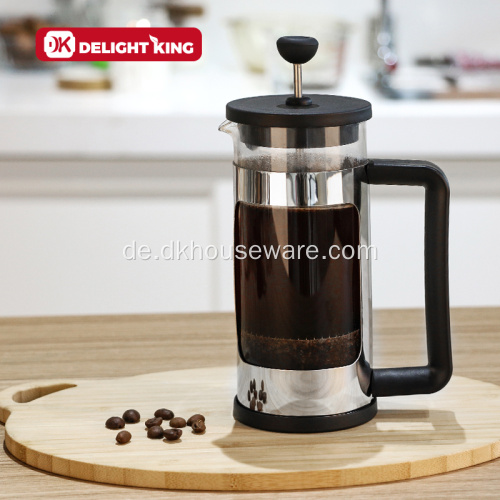 Hochwertige French Press Kaffeemaschine aus Borosilikatglas